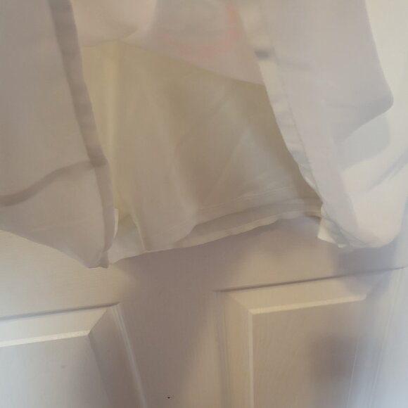 Sequin Hearts Girls Size 12 Dress White & Orange Design Lined Long Sleeve, NWT - Picture 5 of 7